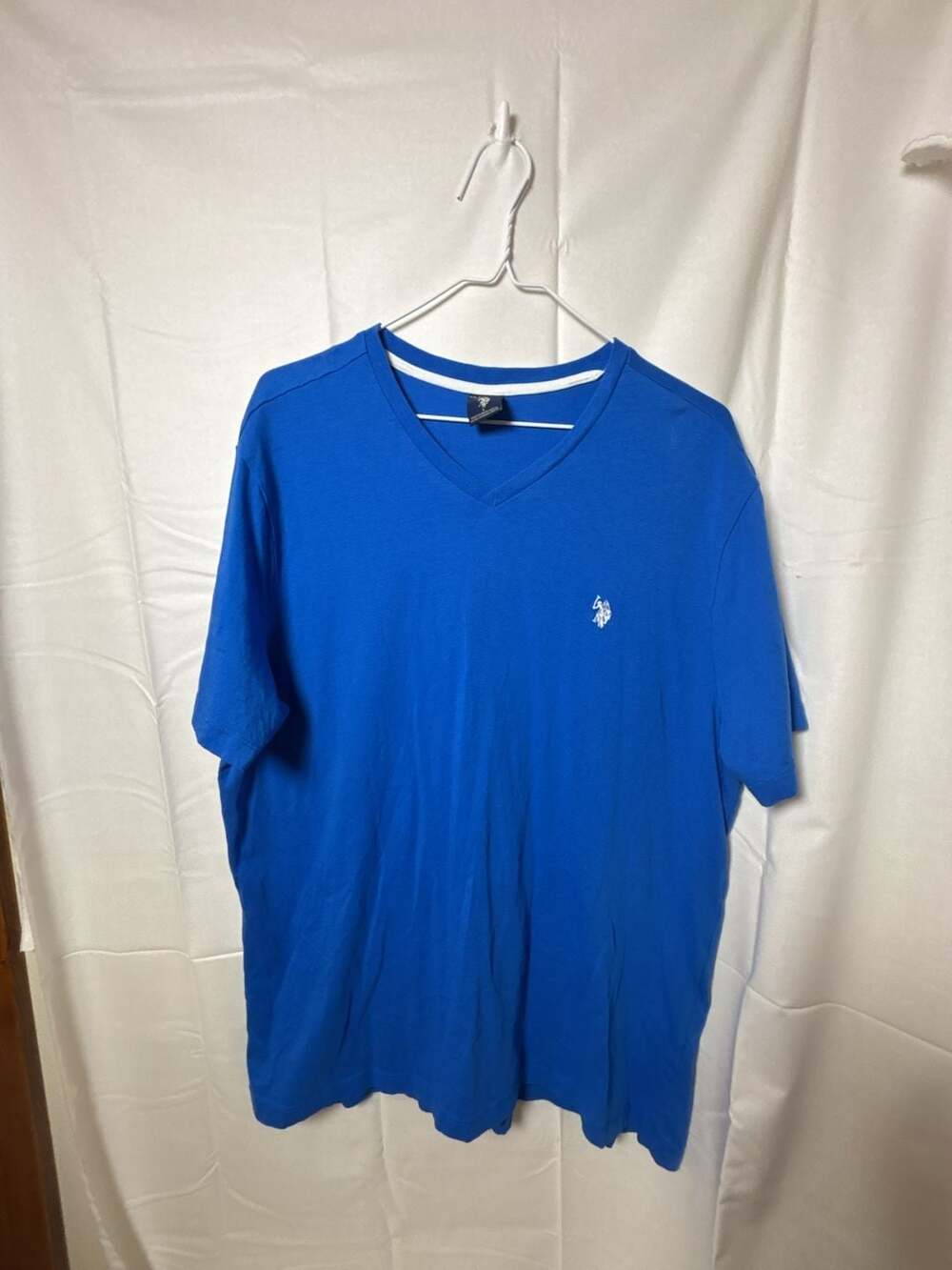 U.S. Polo Assn. Men's Blue V-Neck Short Sleeve T-Shirt Size L